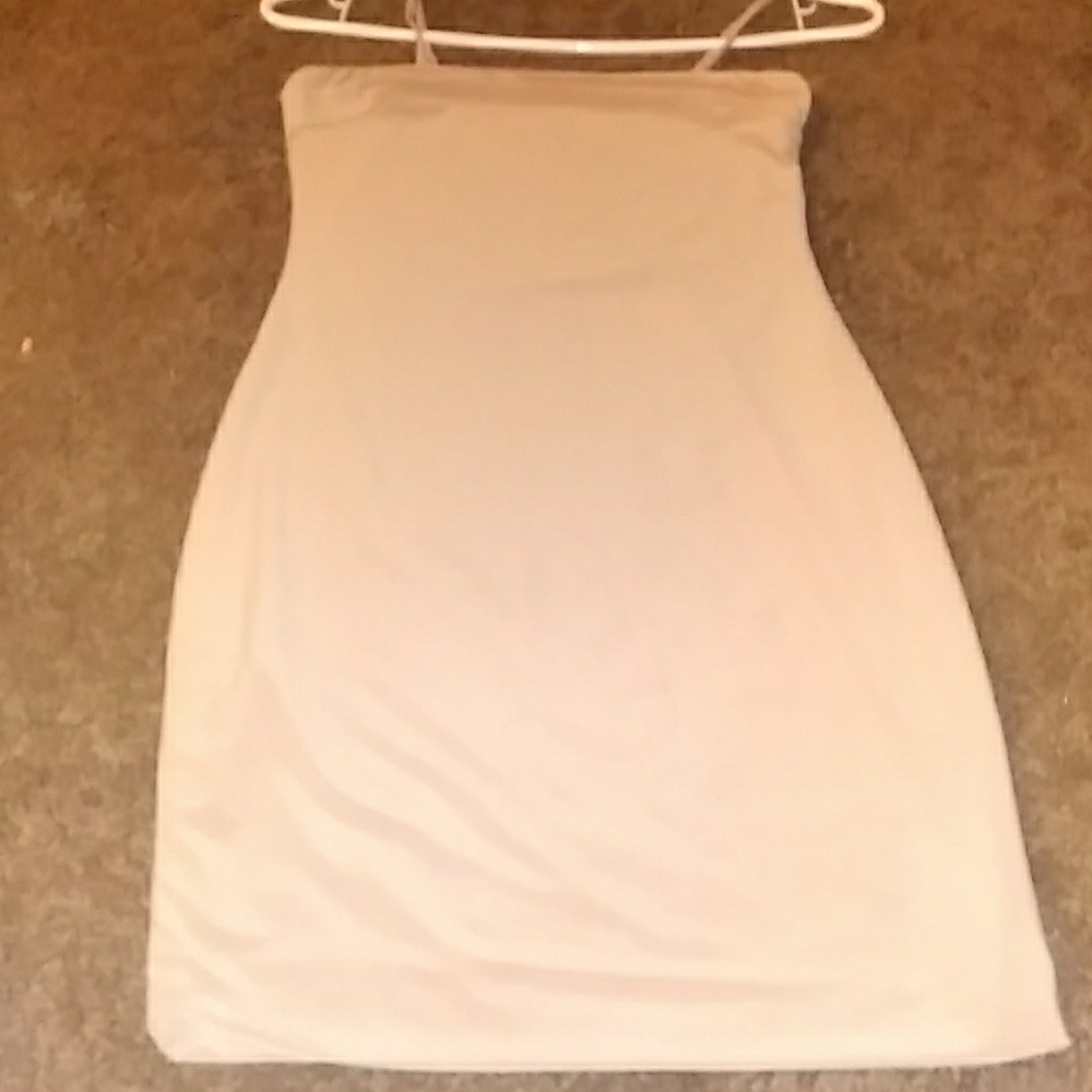 Nude bodycon dress